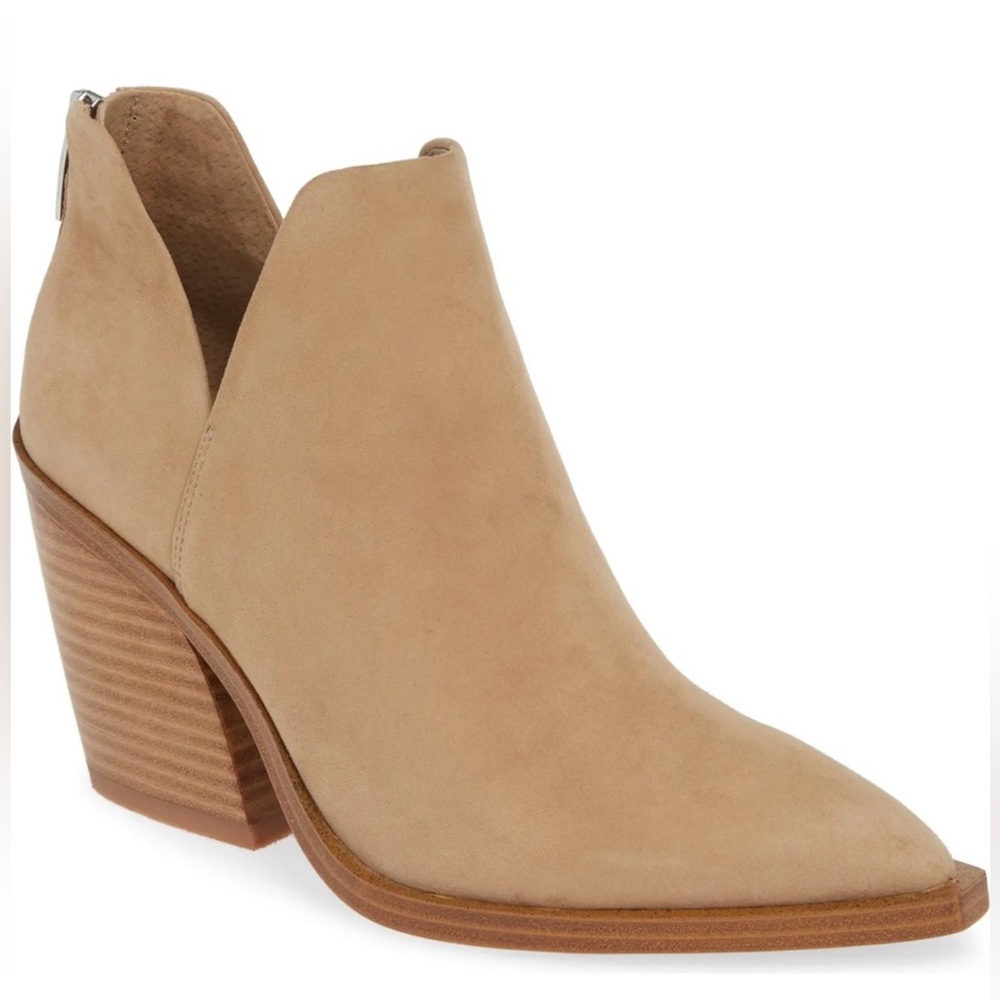 Vince Camuto Tan Suede Ankle Boots